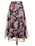Lulus 100% Polyester Paisley Blue Gray Casual Skirt Size S - photo 2