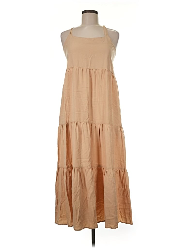 Pre-owned The Drop Casual Dress In Tan