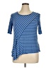 Apt. 9 Blue Short Sleeve Top Size XL Petite - photo 1