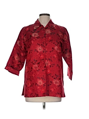 Chico's Design 3/4 Sleeve Silk Top (view 1)