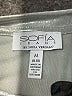 Sofia Jeans by Sofia Vergara Metallic Silver Short Sleeve Top Size M - photo 7