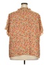 CeCe 100% Polyester Floral Orange Short Sleeve Blouse Size 3X - photo 2