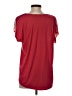 Ann Taylor LOFT 100% Polyester Red Short Sleeve Top Size S - photo 2