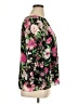 Kasper Floral Black 3/4 Sleeve Blouse Size XL - photo 4