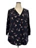 Beacon Blue 3/4 Sleeve Blouse Size 3X - photo 1
