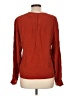 Kasper A.S.L. Solid Orange Red Long Sleeve Blouse Size 10 - photo 2