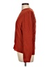 Kasper A.S.L. Solid Orange Red Long Sleeve Blouse Size 10 - photo 5