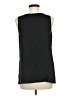 Ann Taylor LOFT 100% Polyester Silver Sleeveless Top Size M - photo 2