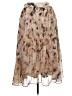 White Birch 100% Polyester Print Tan Casual Skirt Size 1X - photo 1