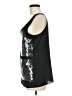 Ann Taylor LOFT 100% Polyester Silver Sleeveless Top Size M - photo 5