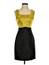 Love Color Block Yellow Cocktail Dress Size 3 - photo 1