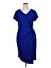 Connected Apparel Blue Cocktail Dress Size 16 - photo 1