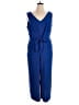 MSK 100% Polyester Solid Blue Jumpsuit Size XL - photo 1