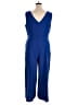 MSK 100% Polyester Solid Blue Jumpsuit Size XL - photo 2