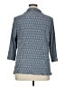 Kim & Cami 100% Polyester Blue 3/4 Sleeve Blouse Size XL - photo 2