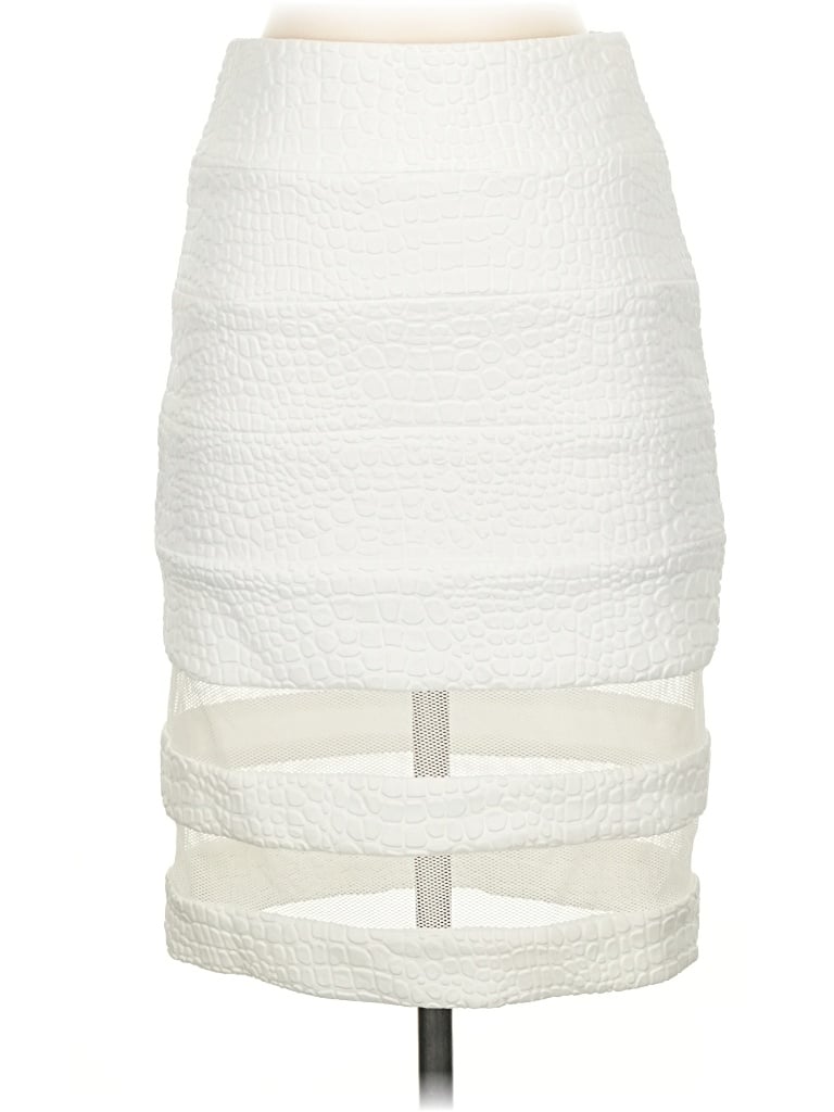 Pre-owned Alberto Makali Casual Skirt In White