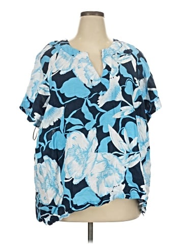 Elie Tahari Short Sleeve Blouse (view 1)