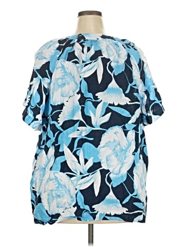 Elie Tahari Short Sleeve Blouse (view 2)