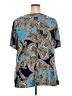 C established 1946 Paisley Blue Short Sleeve Blouse Size 22 - photo 2