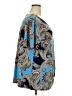 C established 1946 Paisley Blue Short Sleeve Blouse Size 22 - photo 4