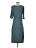 Spencer + Shaw Houndstooth Teal Casual Dress Size S - photo 2