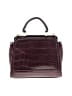 Zara Basic Burgundy Satchel One size - photo 1