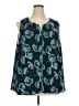 ModCloth 100% Polyester Teal Sleeveless Blouse Size 3X - photo 1