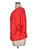 Curations 100% Rayon Red 3/4 Sleeve Blouse Size XL - photo 5