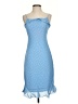 American Eagle Outfitters 100% Polyester Polka Dots Blue Cocktail Dress Size 0 - photo 1