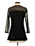 Wrapper Black 3/4 Sleeve Top Size S - photo 2