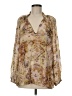 Massimo Dutti Gold 3/4 Sleeve Blouse Size 6 - photo 1