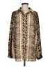 PrettyLittleThing 100% Polyester Animal Print Brown Long Sleeve Blouse Size 8 - photo 1