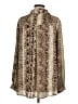 PrettyLittleThing 100% Polyester Animal Print Brown Long Sleeve Blouse Size 8 - photo 2