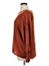 Suzanne Betro 100% Polyester Brown Long Sleeve Blouse Size XL - photo 5