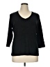 Chico's Black 3/4 Sleeve T-Shirt Size XL - photo 1