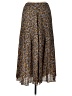 Max Studio 100% Polyester Paisley Brown Casual Skirt Size L - photo 2