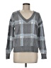 Max Studio Plaid Gray Pullover Sweater Size M - photo 1