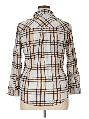 Lucky Brand 3/4 Sleeve Button-Down Shirt (view 2)