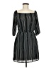 My Story 100% Polyester Stripes Black Casual Dress Size M - photo 1