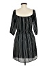 My Story 100% Polyester Stripes Black Casual Dress Size M - photo 2