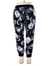 Soho 100% Polyester Floral Blue Sweatpants Size M - photo 2