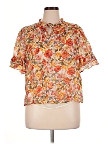 MELLODAY Short Sleeve Blouse (view 1)