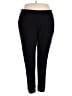 White Mark Solid Black Active Pants Size 2X - photo 1