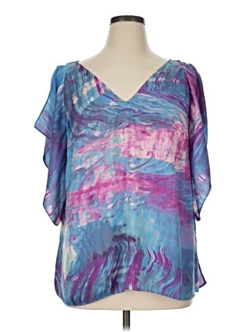 RACHEL Rachel Roy Short Sleeve Blouse (view 1)