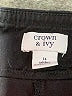 Crown & Ivy Solid Black Active Pants Size 14 - photo 7