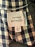 Things Between 100% Cotton Checkered-gingham Blue Casual Pants Size L - photo 3