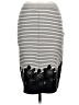A.L.C. Stripes Gray Casual Skirt Size L - photo 2