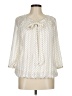 Sara Michelle 100% Polyester Ivory 3/4 Sleeve Blouse Size M - photo 1