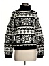 Ann Taylor Print Black Pullover Sweater Size S - photo 1