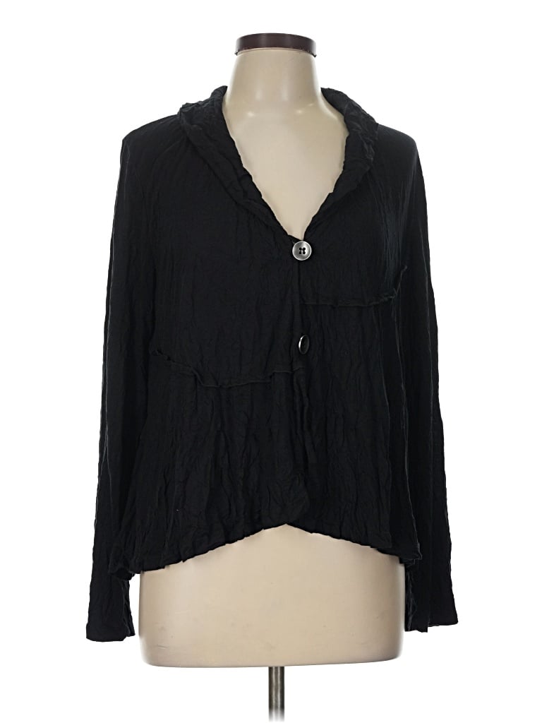 Pre-owned Chalet Et Ceci Long Sleeve Blouse In Black